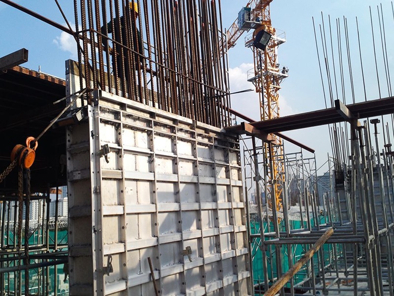 quy trình thi công cốp pha nhôm