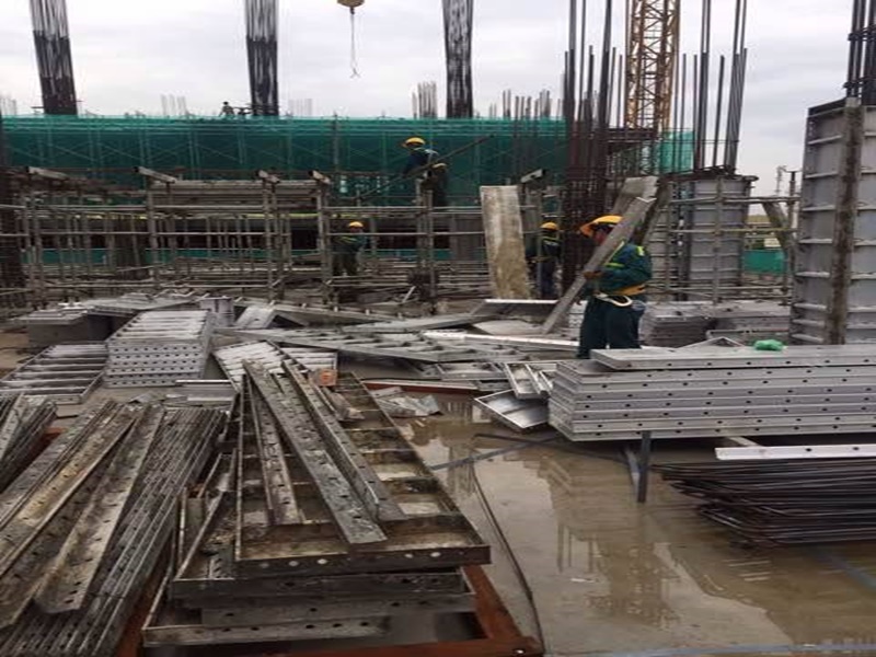 quy trình thi công cốp pha nhôm