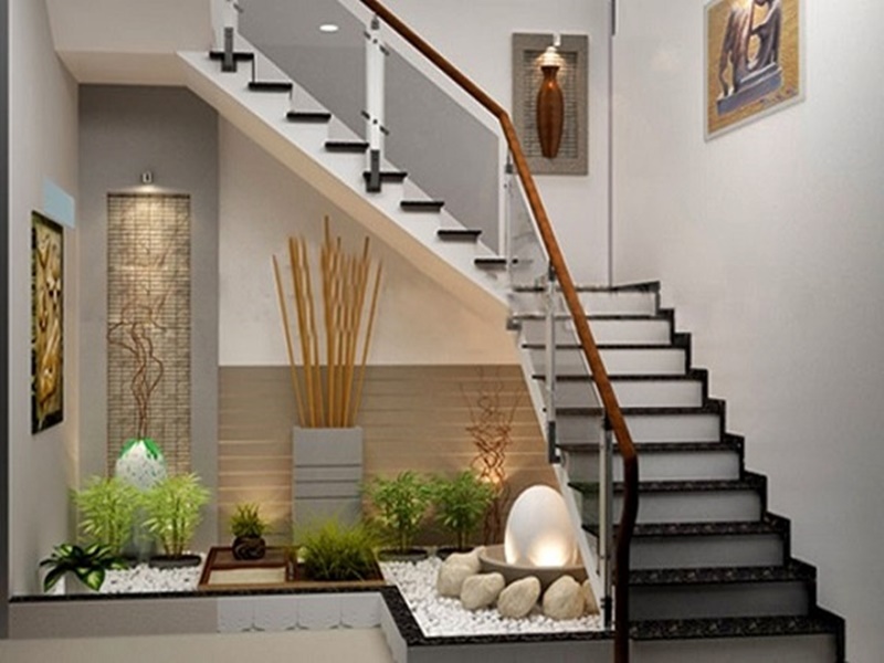 Hướng dẫn tạo tiểu cảnh dưới gầm cầu thang đẹp và hợp phong thủy