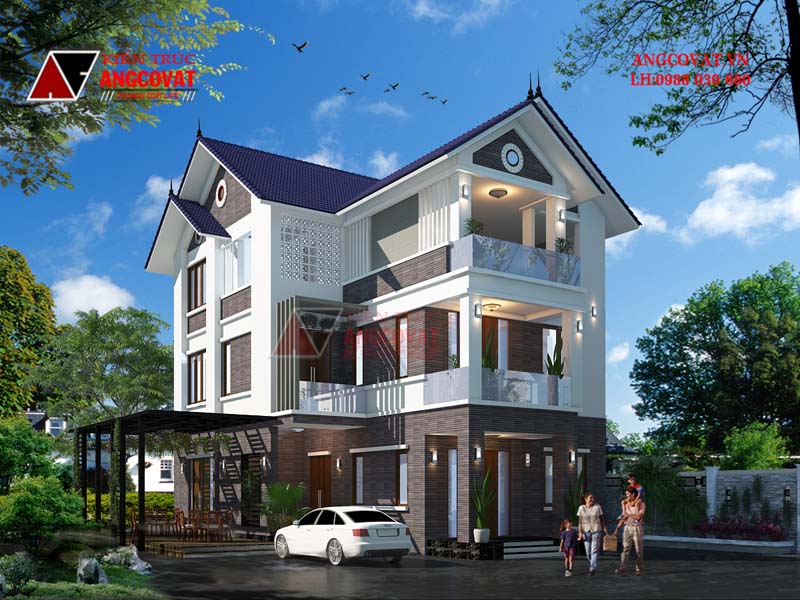 nhà 3 tầng kiểu hiện đại