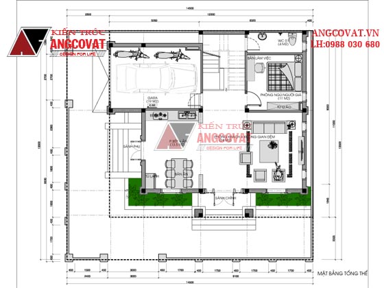 biệt thự 2 tầng mặt tiền 10m