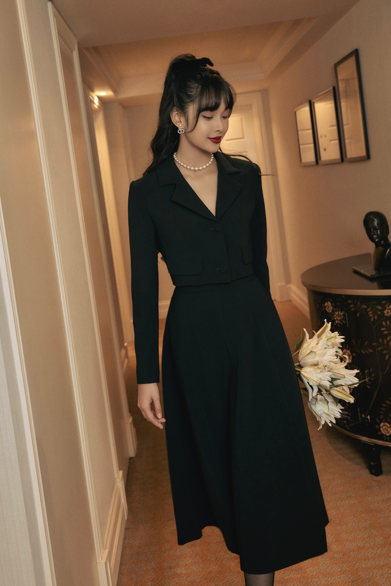 Lanim Dress - Đầm Midi Cúp Ngực Phối Da Xẻ Tà – DARLING DIVA VN