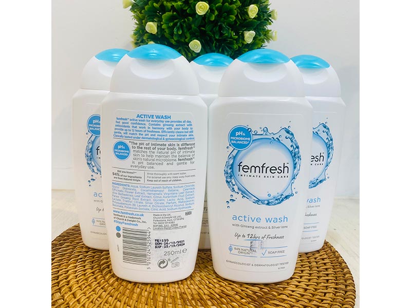 Dung Dịch Vệ Sinh Phụ Nữ Femfresh active wash - Xanh dương nhạt - GXT08103  – viethands.vn