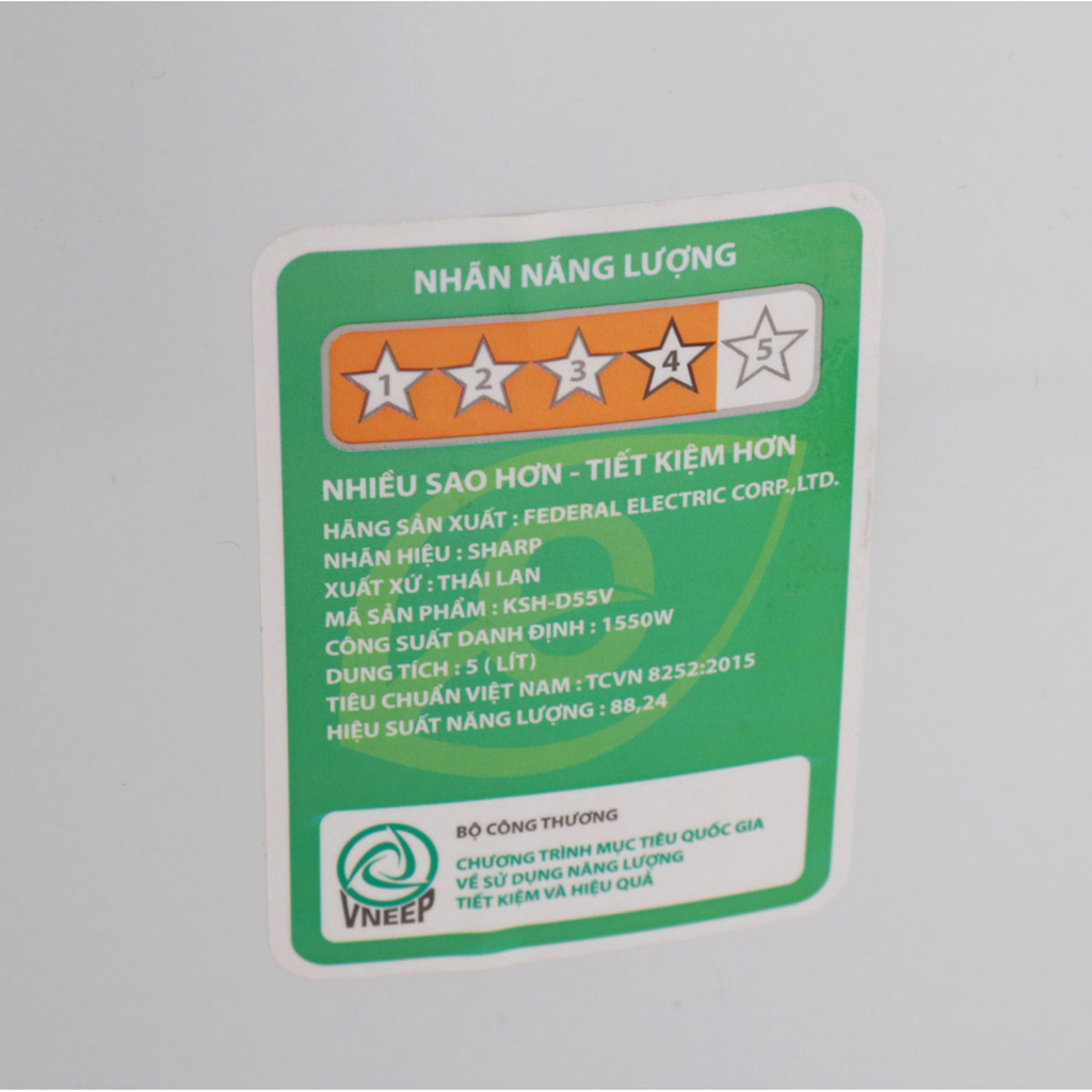 Nồi cơm điện Sharp 5 lít KSH-D55V