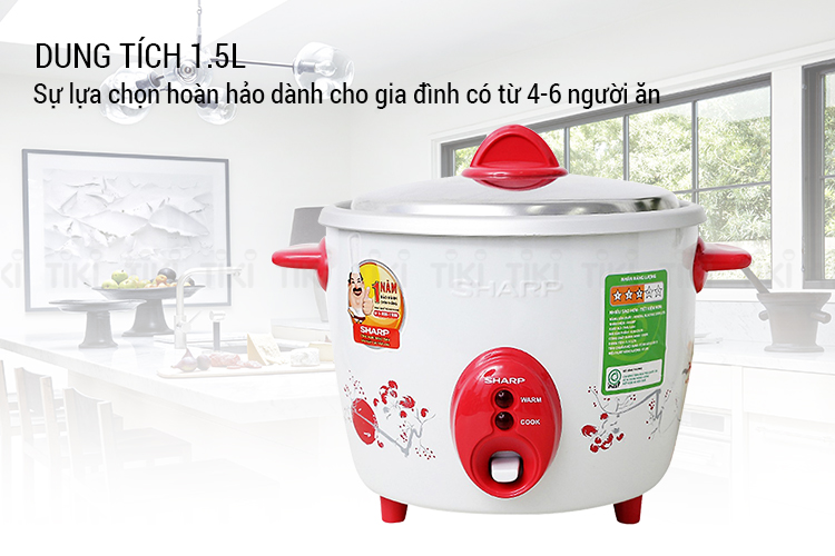 Nồi cơm điện Sharp 1.5 lít KSH-D15V