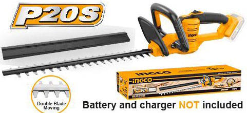 Máy cắt tỉa cành hàng rào dùng pin (chỉ thân máy) Ingco CHTLI20018 20V