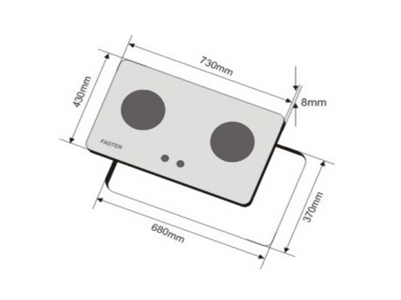 BẾP GA ÂM FASTER FS-270S (HÀNG TRƯNG BÀY)