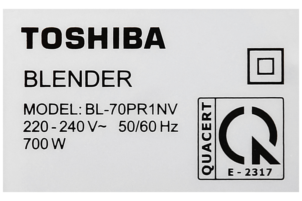 Máy xay sinh tố đa năng Toshiba BL-70PR1NV