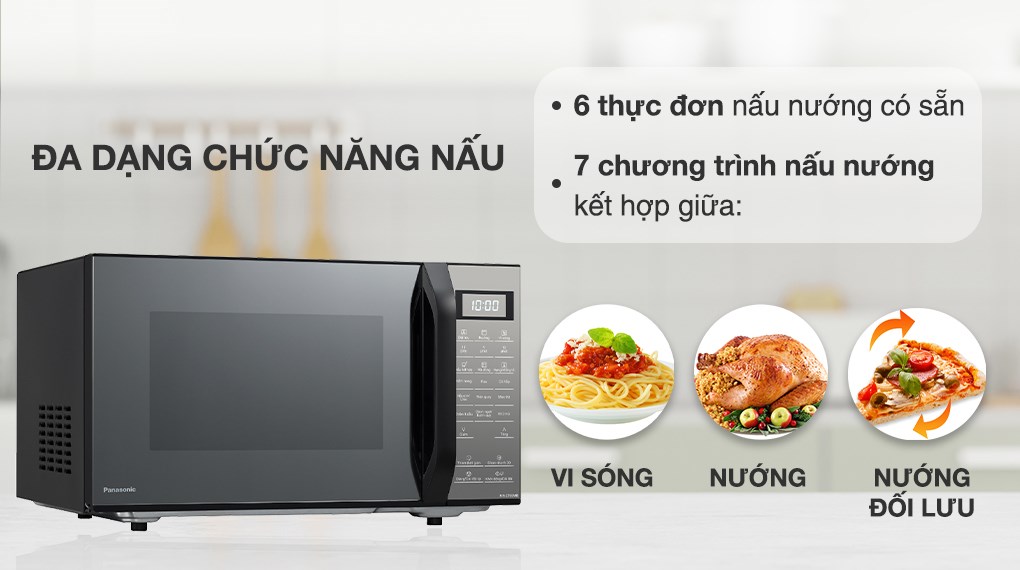Lò vi sóng có nướng Panasonic NN-CT66MBYUE 27 lít