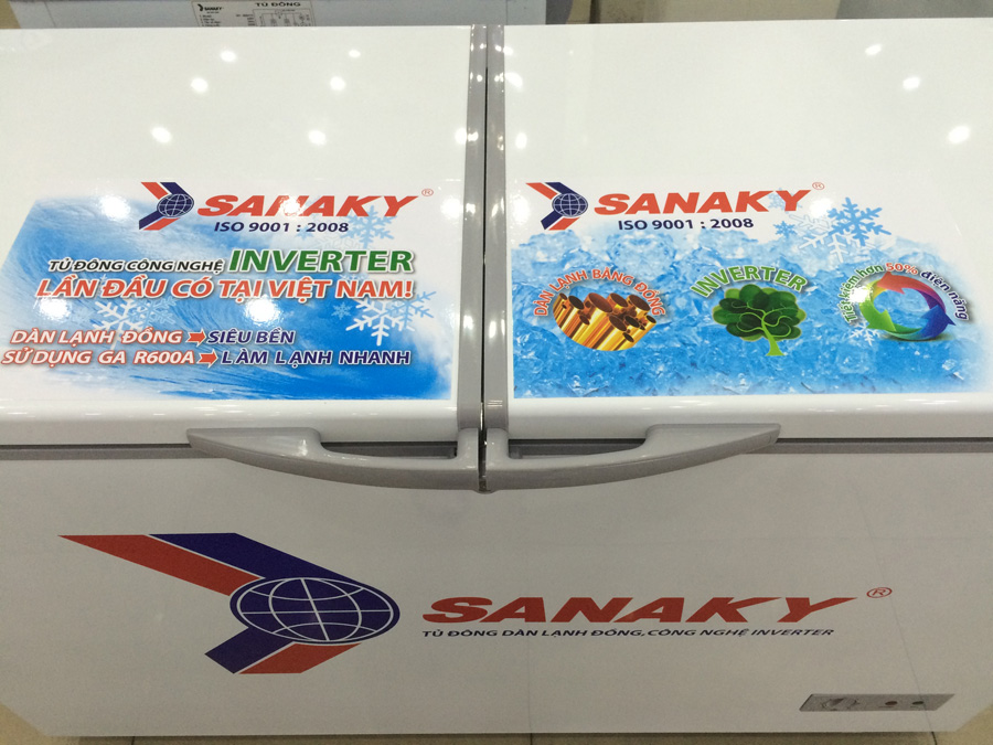 Tủ đông Sanaky VH-4099W3, Inverter, dàn lạnh đồng, dung tích 400 lít