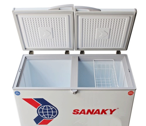 Tủ đông Sanaky VH-2299W1, dàn lạnh đồng, 2 ngăn, dung tích 220 lít