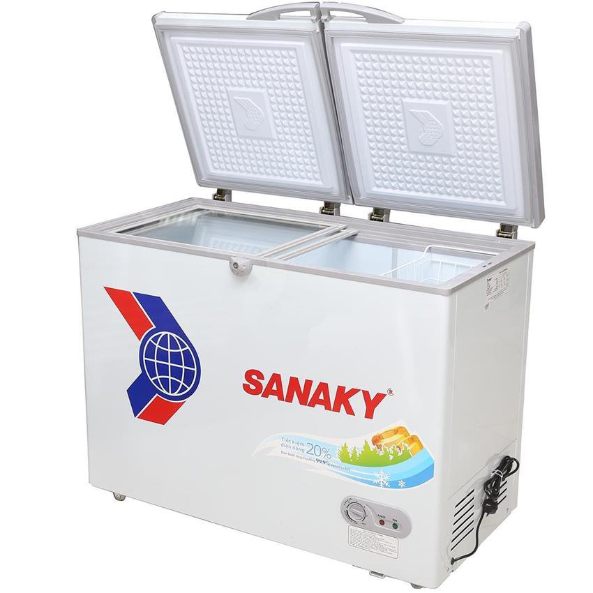 Tủ đông Sanaky VH-2599A1, dàn đồng, 1 ngăn, dung tích 250 lít