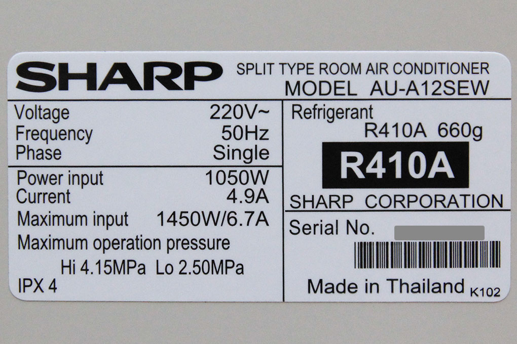Máy lạnh Sharp AH-A12SEW ( Trưng bày )