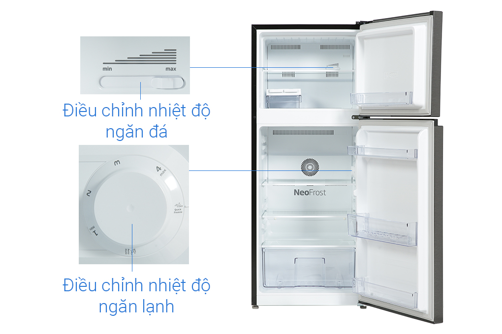 Tủ lạnh Beko Inverter 189 lít RDNT201I50VK