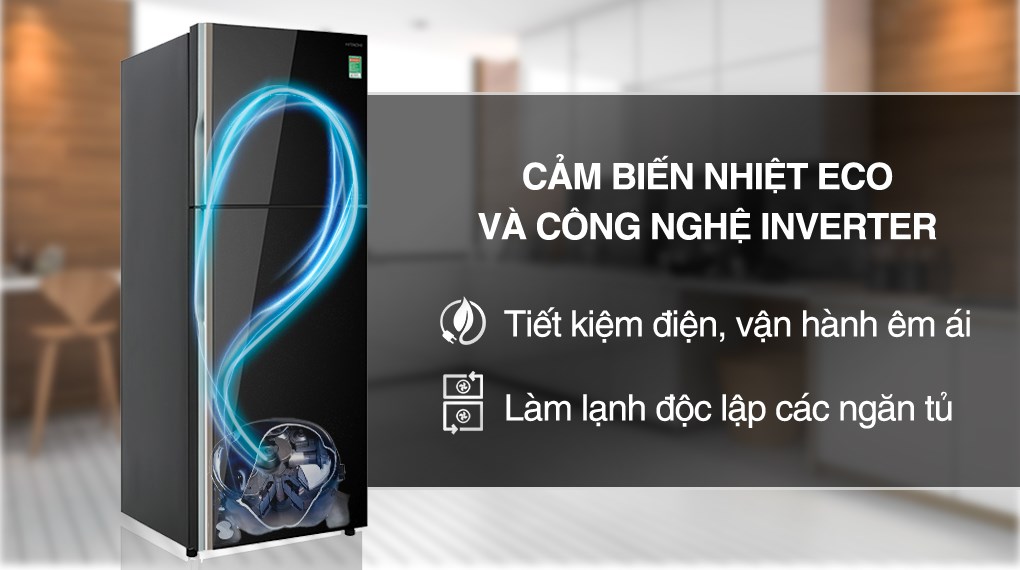 Tủ lạnh Hitachi Inverter 366 lít R-FVX480PGV9 MIR