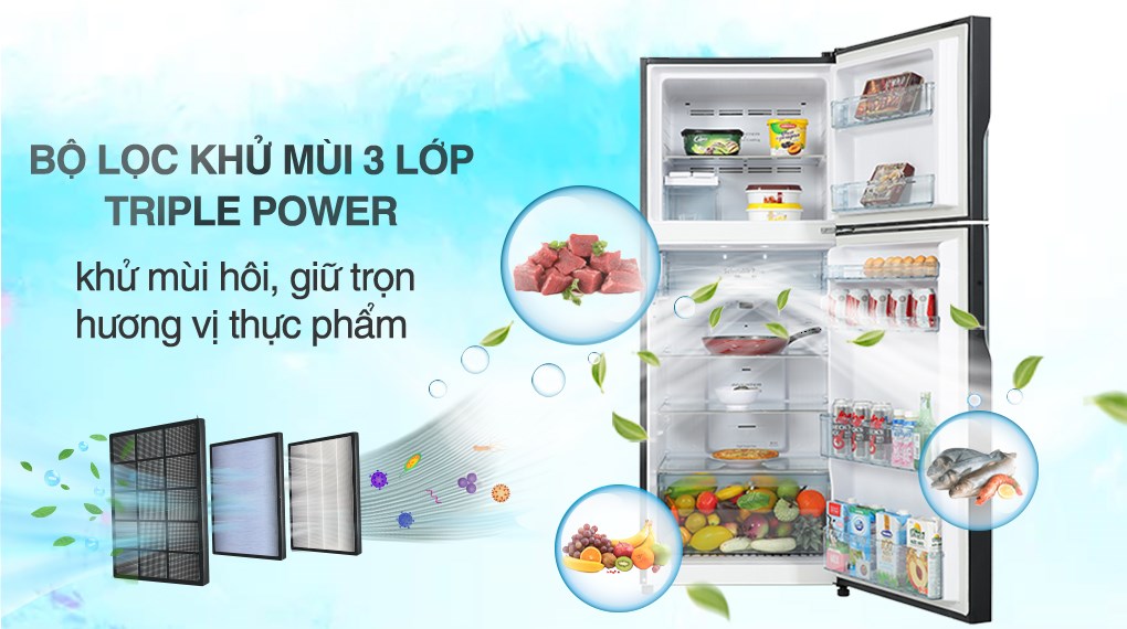 Tủ lạnh Hitachi Inverter 366 lít R-FVX480PGV9 MIR