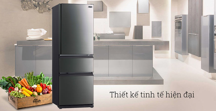 Tủ Lạnh Mitsubishi Electric Inverter 3 Cánh 365 Lít MR-CX46ER-BST-V