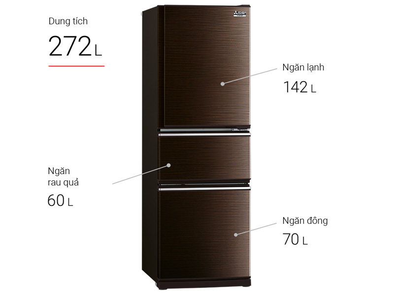 Tủ lạnh Mitsubishi Electric 272 lít MR-CX35EM-BRW-V