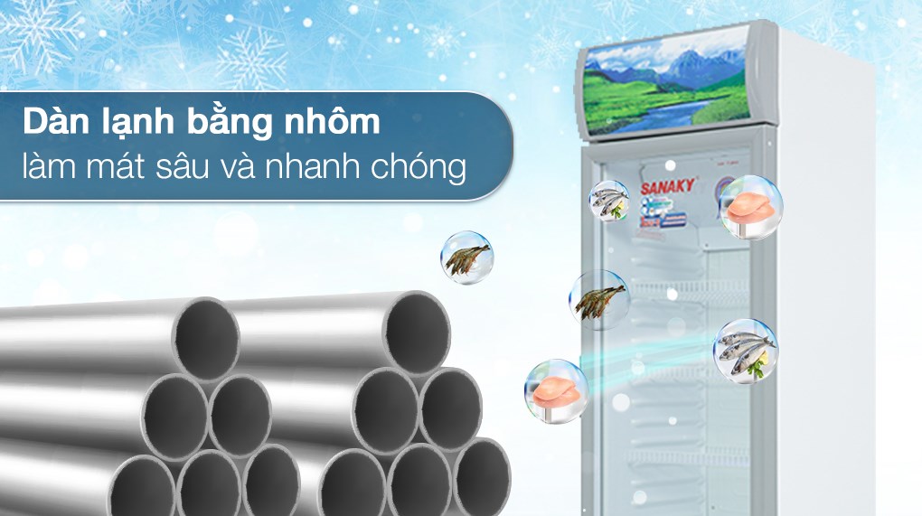 Tủ mát Sanaky Inverter 200 lít VH-258K3L