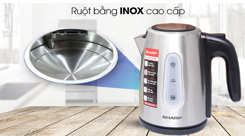 Bình đun siêu tốc Sharp 1.5 lít EKJ-15EVS
