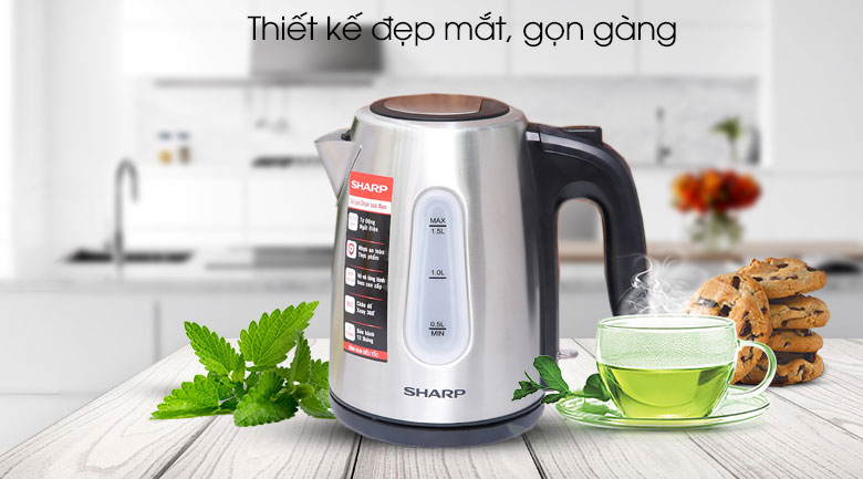 Bình đun siêu tốc Sharp 1.5 lít EKJ-15EVS