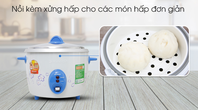 Nồi cơm điện Sharp 1.8 lít KSH-D19V