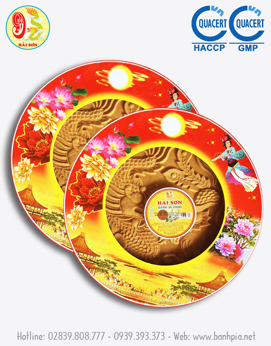 Bánh In Vàng Hải Sơn 400g - Bánh In Sóc Trăng - Bánh Pía Hải Sơn