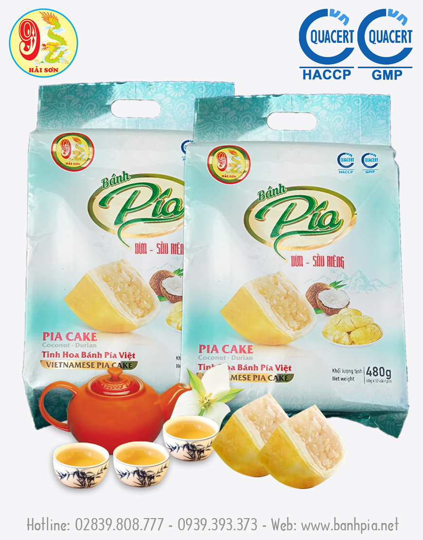 Bánh Pía Dừa Sầu Riêng 480G Bánh Pía Hải Sơn