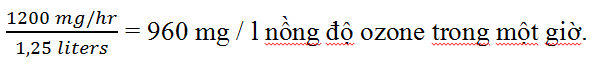 Thí nghiệm ozone MTBE TBA