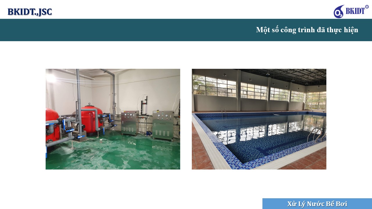 Ozone xử lý nước bể bơi