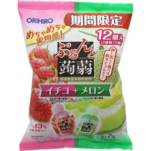 Thạch Orihiro Nhật bản Dâu + Melon (túi nhỏ siêu HOT)