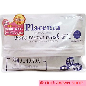 Mặt nạ nhau thai Placenta Face Rescue Mask EX (40 miếng)