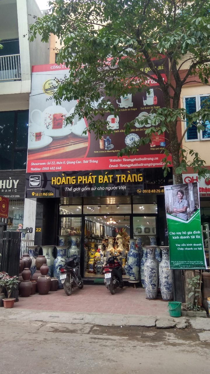 Địa chỉ bán bộ bát đĩa, bộ đồ ăn gốm sứ Hoàng Phát Bát Tràng