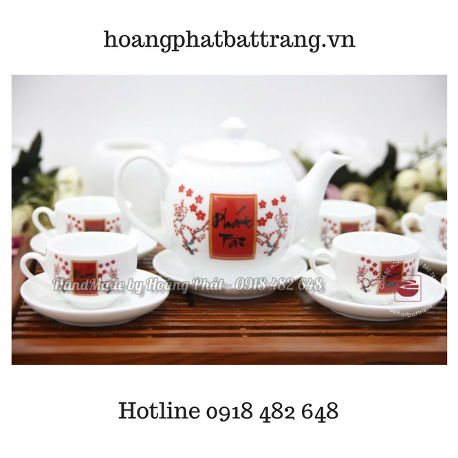 Bộ ấm chén Minh Long - Phát Tài SP917