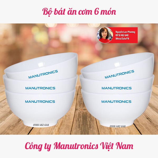 Bộ bát ăn 6 món công ty Manutronics Việt Nam