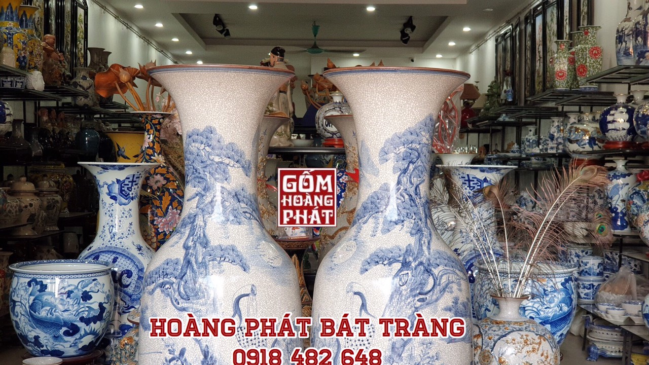 lục bình men rạn cổ bát tràng