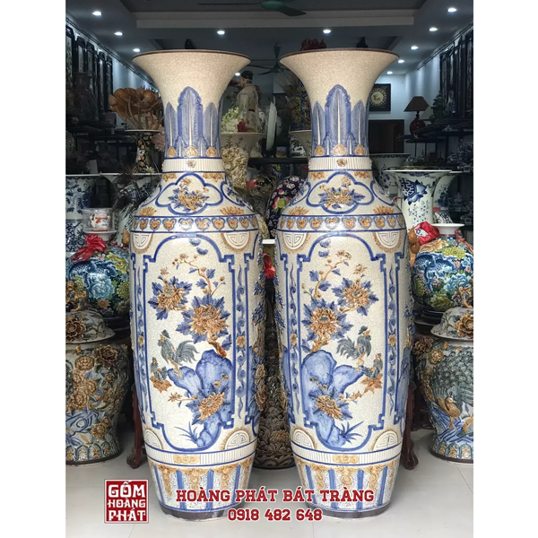 lục bình sứ men rạn cao cấp