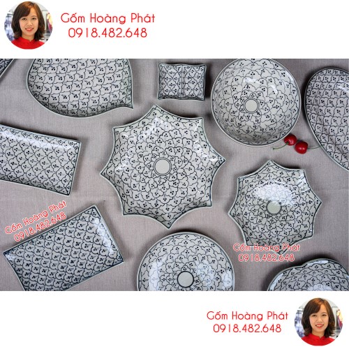 in logo đĩa nhà hàng bát tràng,