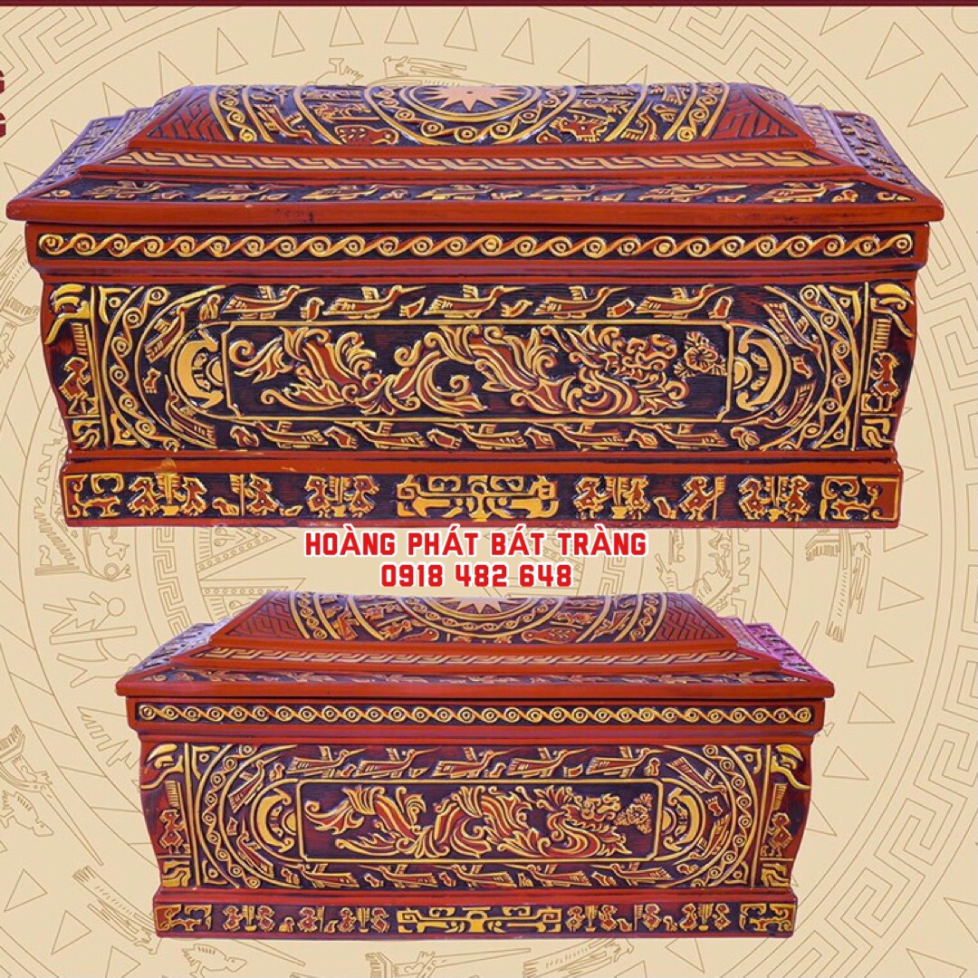 Quách tiểu sành tứ linh chân quỳ cao cấp