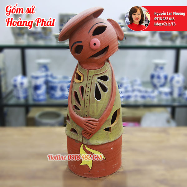 Tượng chú Tễu sân vườn dáng tiểu cao 64cm SP4622
