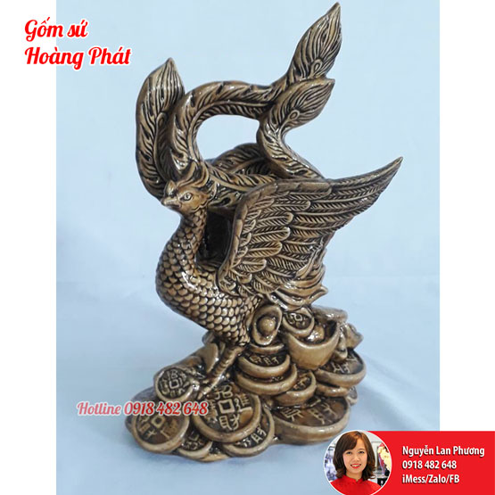 Tượng tứ linh Long lân quy phụng - Phụng SP4668 Tượng Tứ Linh Long Lân Quy Phụng - Phụng Sp4668