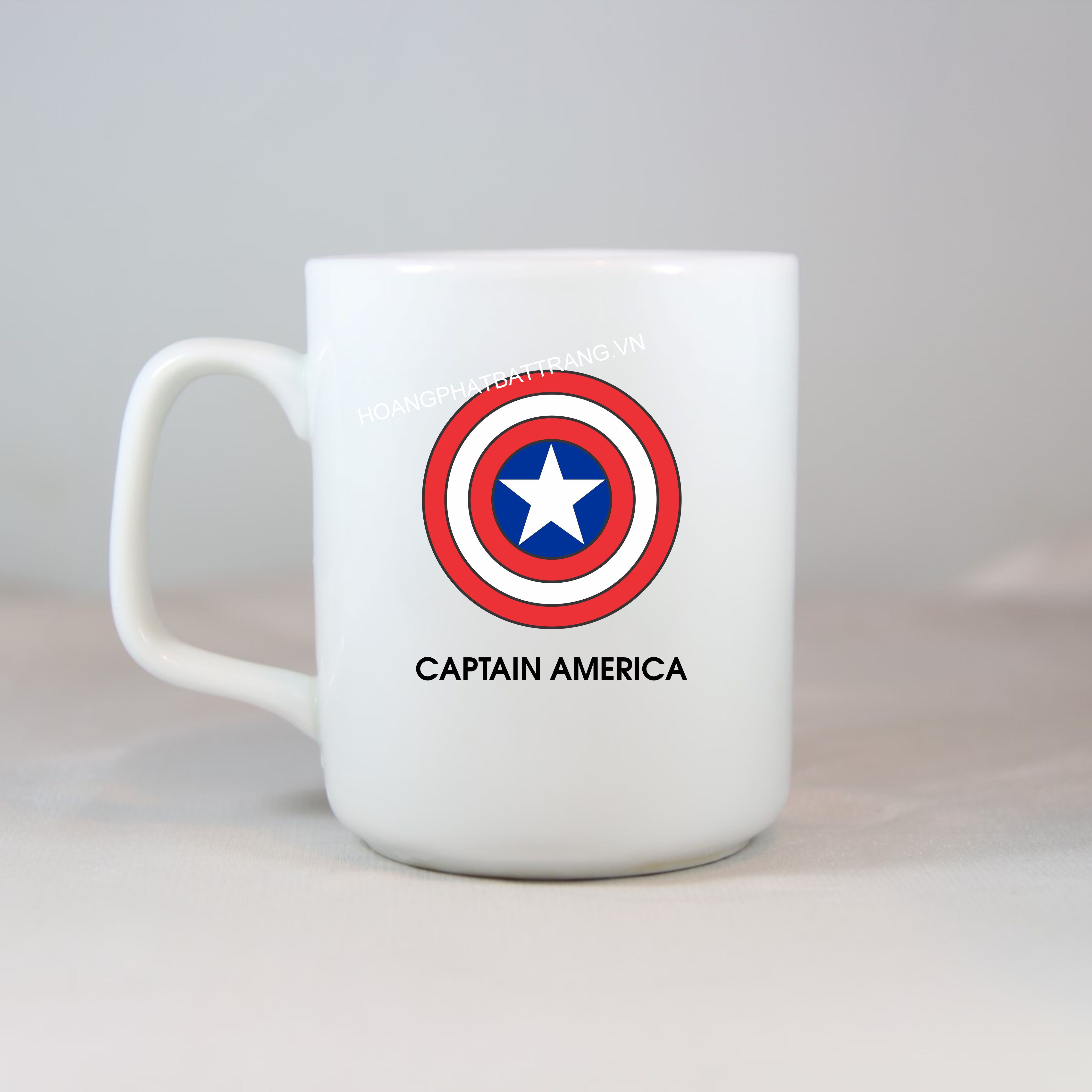 Cốc in ấn Captian America