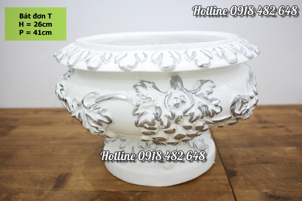 Lọ hoa phong cách cổ điển Châu Âu - Bát đơn T