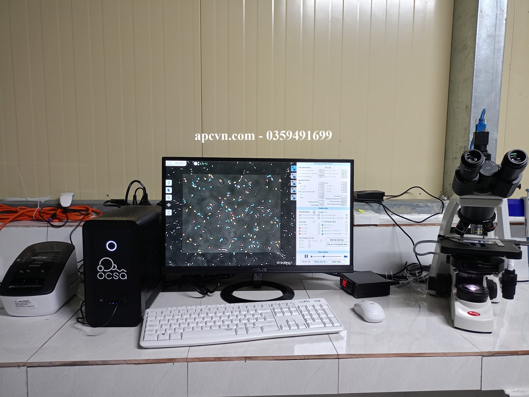 HỆ THỐNG THIẾT BỊ PHÂN TÍCH, ĐÁNH GIÁ CHẤT LƯỢNG TINH HOÀN CHỈNH OCSA HỆ THỐNG THIẾT BỊ PHÂN TÍCH, ĐÁNH GIÁ CHẤT LƯỢNG TINH HOÀN CHỈNH OCSA