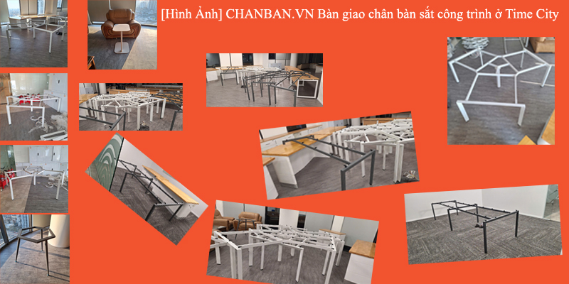 [Hình Ảnh] Poka Bàn giao chân bàn sắt công trình ở Time City