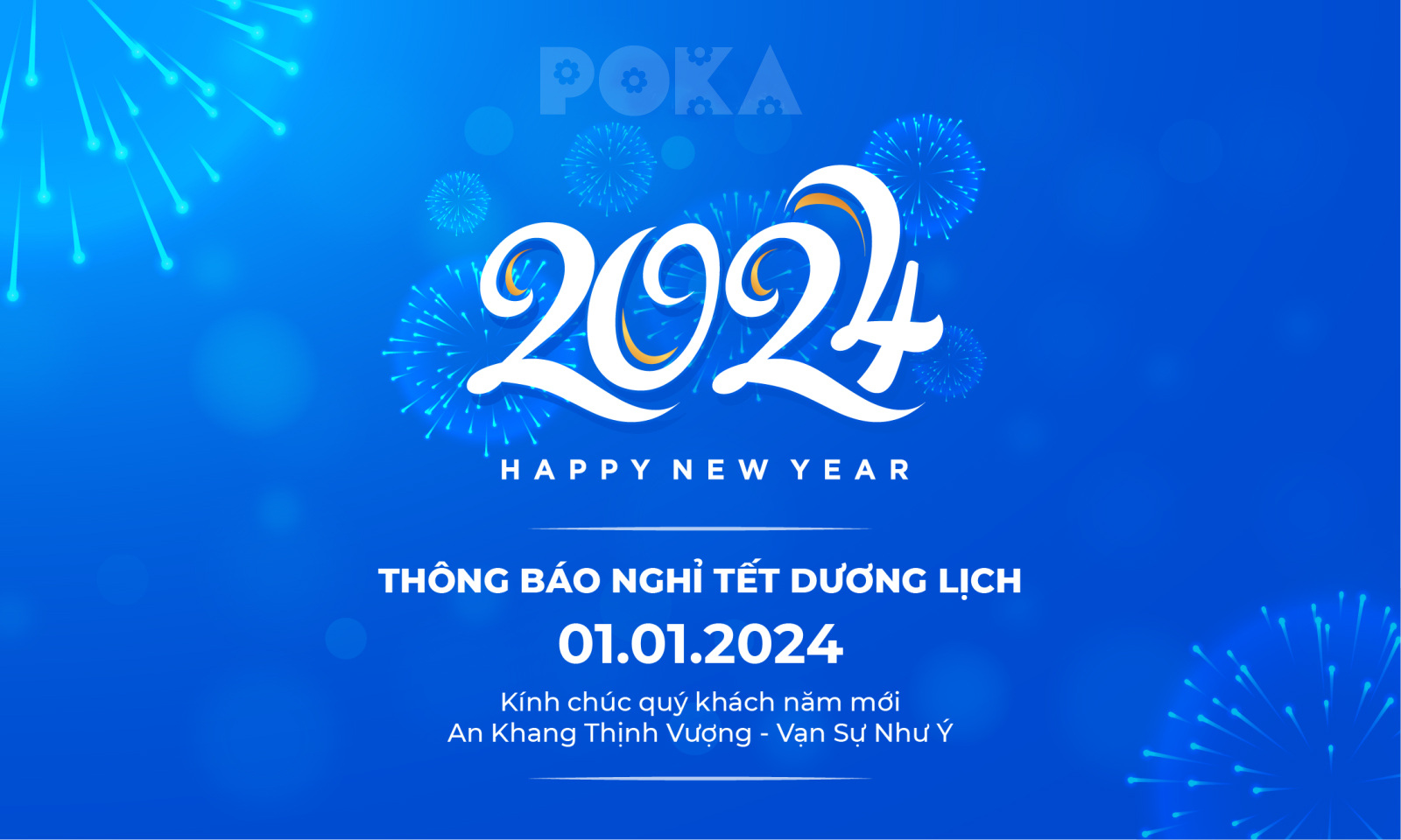 Thông báo: Lịch nghỉ Tết Dương Lịch của Nội thất POKA