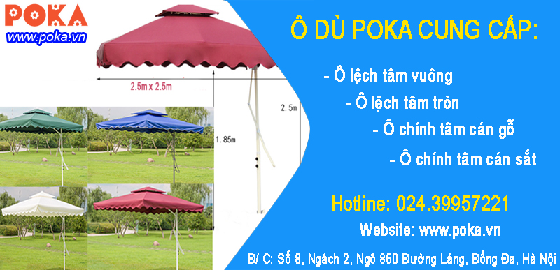Địa chỉ bán ô dù lệch tâm vuông Hà Nội