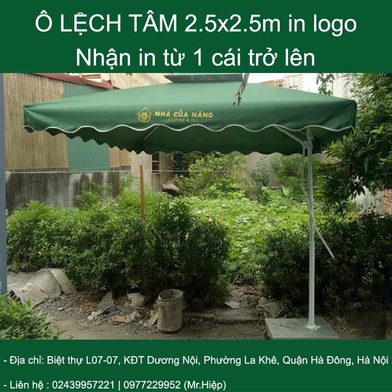 Xưởng dù cà phê in logo Hà Nội