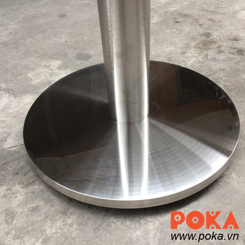 Chân bàn inox tròn CI-T40 nhập khẩu dùng cho quán cafe và phòng tiếp ...
