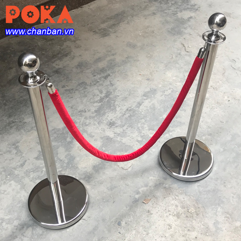 Cột hàng rào chắn inox trắng – Nội thất POKA